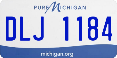 MI license plate DLJ1184