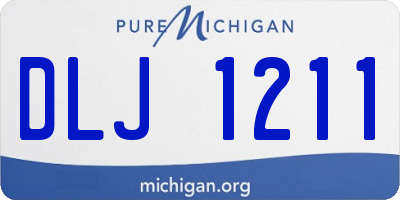 MI license plate DLJ1211