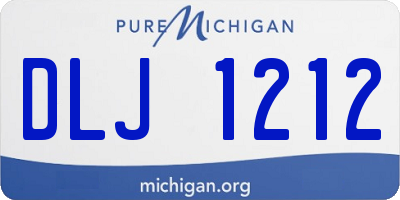 MI license plate DLJ1212