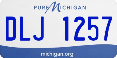MI license plate DLJ1257