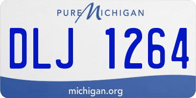 MI license plate DLJ1264