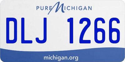 MI license plate DLJ1266
