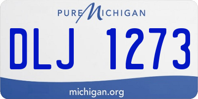 MI license plate DLJ1273