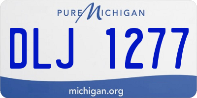 MI license plate DLJ1277