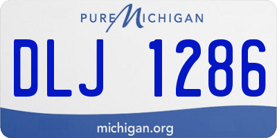 MI license plate DLJ1286