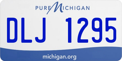 MI license plate DLJ1295