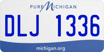 MI license plate DLJ1336