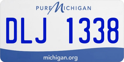 MI license plate DLJ1338
