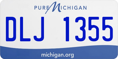 MI license plate DLJ1355