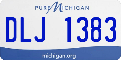 MI license plate DLJ1383