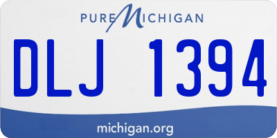 MI license plate DLJ1394