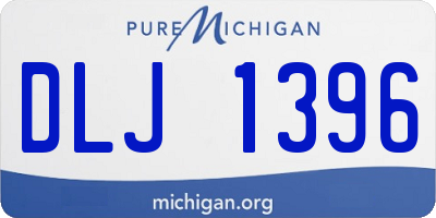 MI license plate DLJ1396