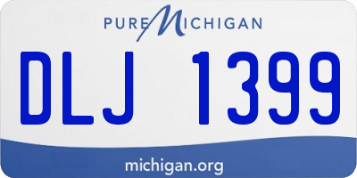 MI license plate DLJ1399