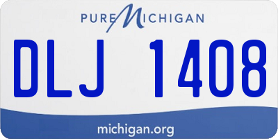 MI license plate DLJ1408