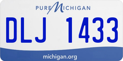 MI license plate DLJ1433