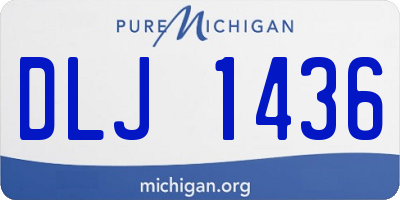 MI license plate DLJ1436
