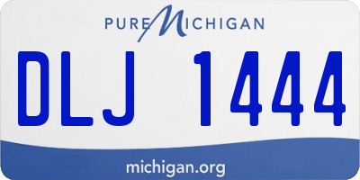 MI license plate DLJ1444