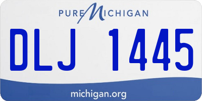 MI license plate DLJ1445