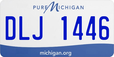 MI license plate DLJ1446