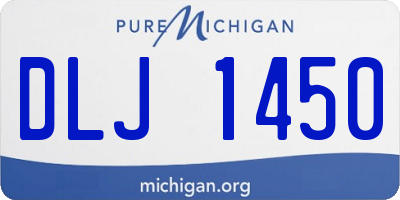 MI license plate DLJ1450