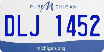 MI license plate DLJ1452