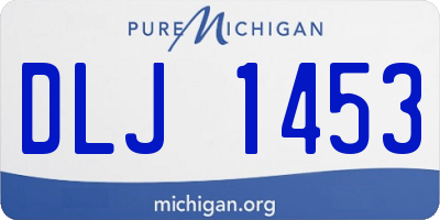 MI license plate DLJ1453