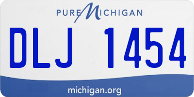 MI license plate DLJ1454