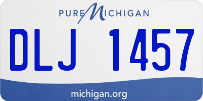 MI license plate DLJ1457