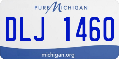MI license plate DLJ1460