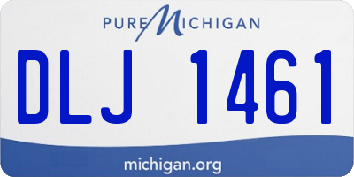 MI license plate DLJ1461