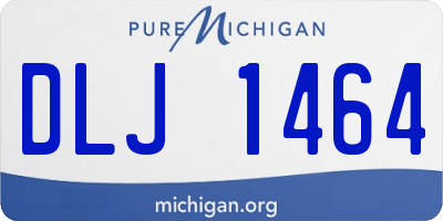 MI license plate DLJ1464
