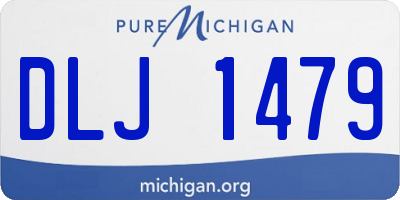 MI license plate DLJ1479