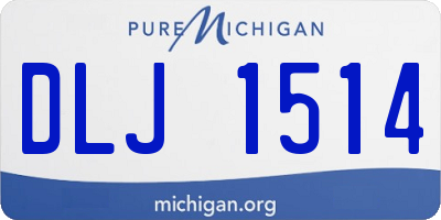 MI license plate DLJ1514