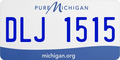 MI license plate DLJ1515