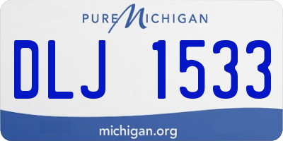 MI license plate DLJ1533