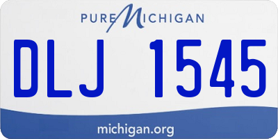 MI license plate DLJ1545
