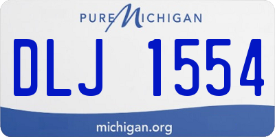 MI license plate DLJ1554