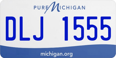 MI license plate DLJ1555