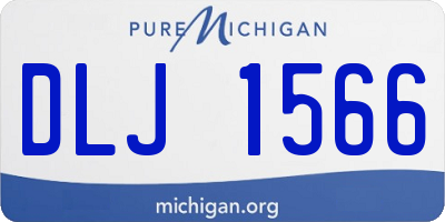 MI license plate DLJ1566