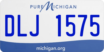 MI license plate DLJ1575