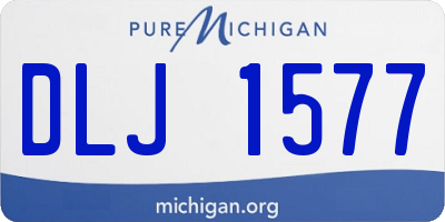 MI license plate DLJ1577