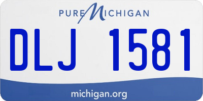 MI license plate DLJ1581
