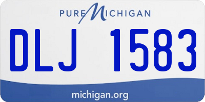 MI license plate DLJ1583