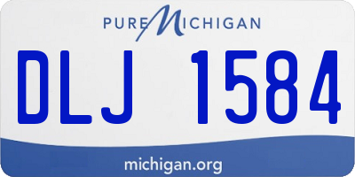 MI license plate DLJ1584