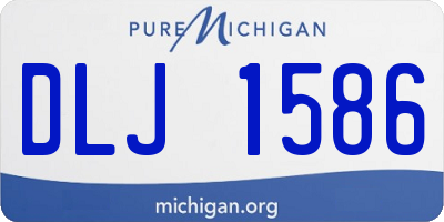 MI license plate DLJ1586