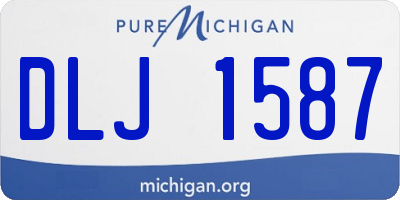 MI license plate DLJ1587