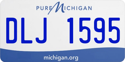 MI license plate DLJ1595