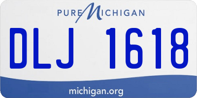 MI license plate DLJ1618