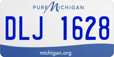 MI license plate DLJ1628
