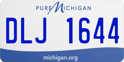 MI license plate DLJ1644